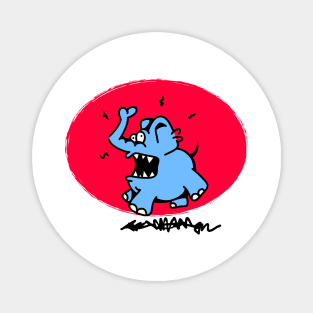 Angry-Elephant Magnet